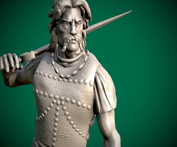 Artstation Celtic Chieftain 3d Printable Resources 