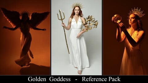 x181 Golden Goddess  -  Pose Reference Pack