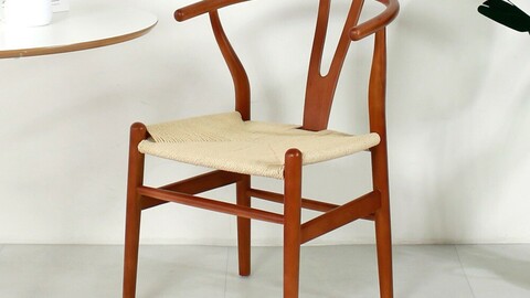 Wood rattan wire chair interior chair