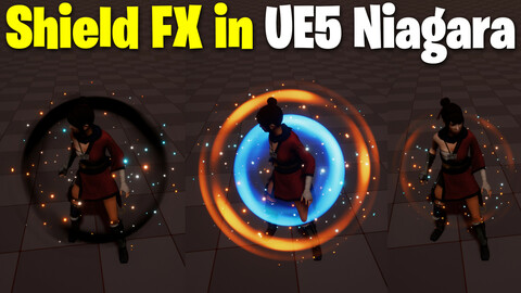 Shield FX in UE5 Niagara