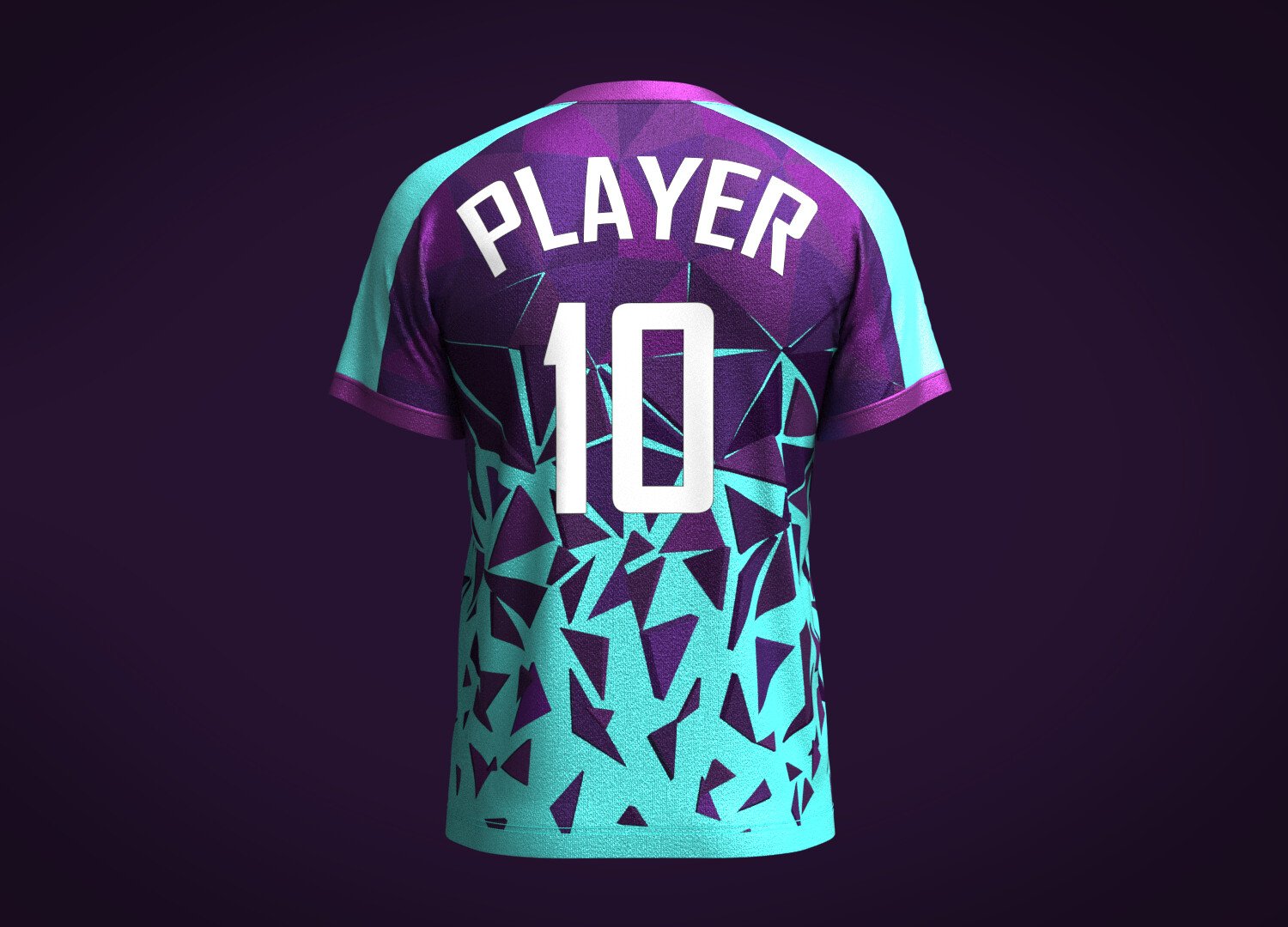 ArtStation - Mens Soccer Hot Pink and Purple Jersey Player-10