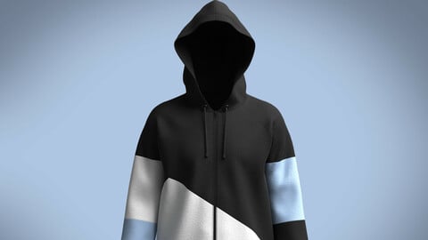 Hoodie-Contrast Color