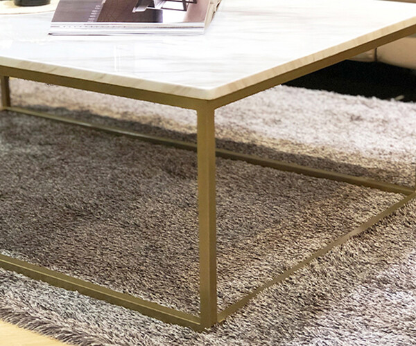 ArtStation Amelie Marble Marble Gold Sofa Table Resources