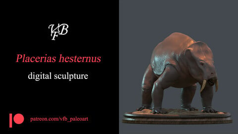 Placerias hesternus - Statue for 3D printing