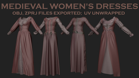 Medieval Women's Dresses