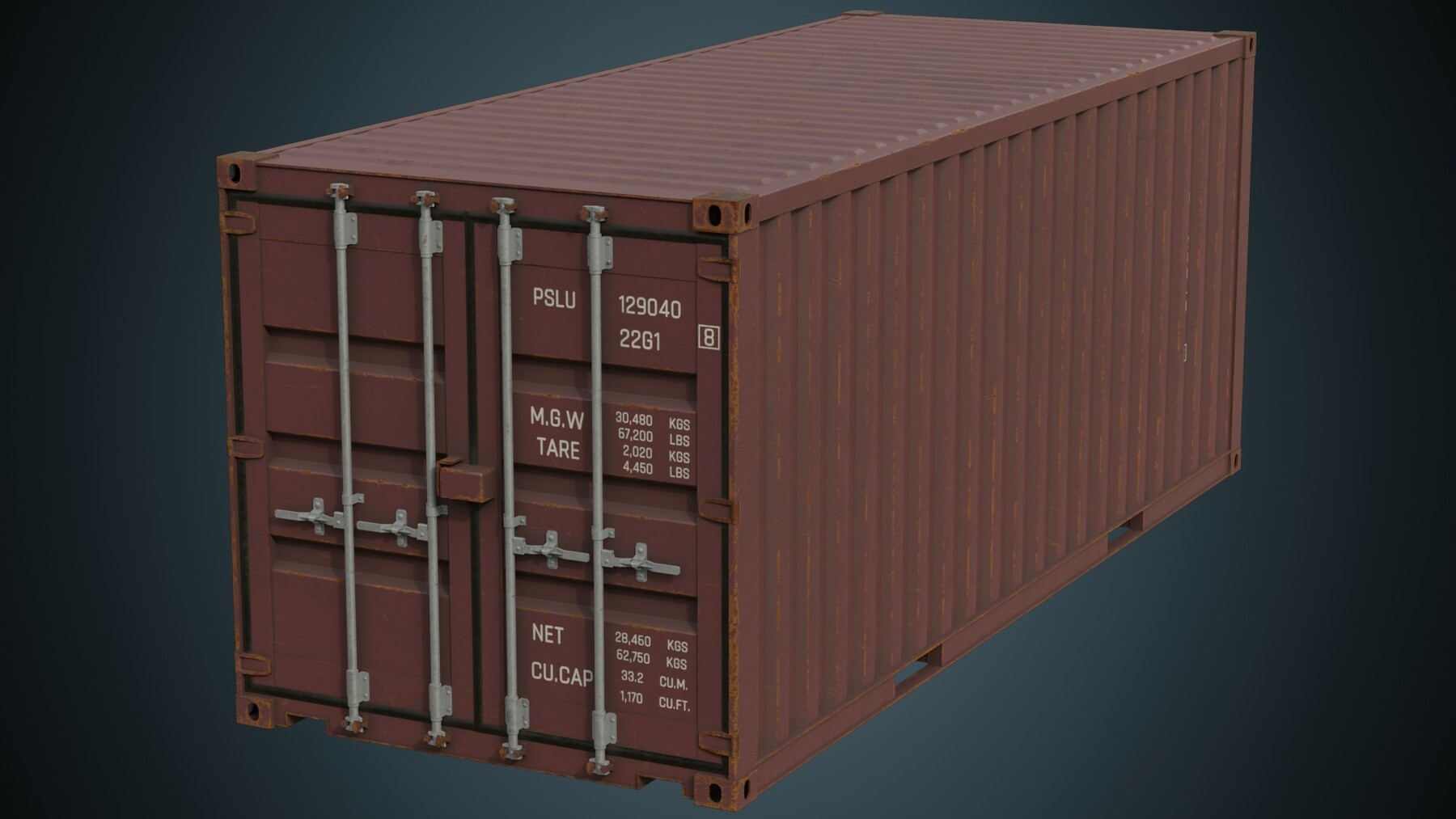 ArtStation - Cargo Container 4B | Game Assets