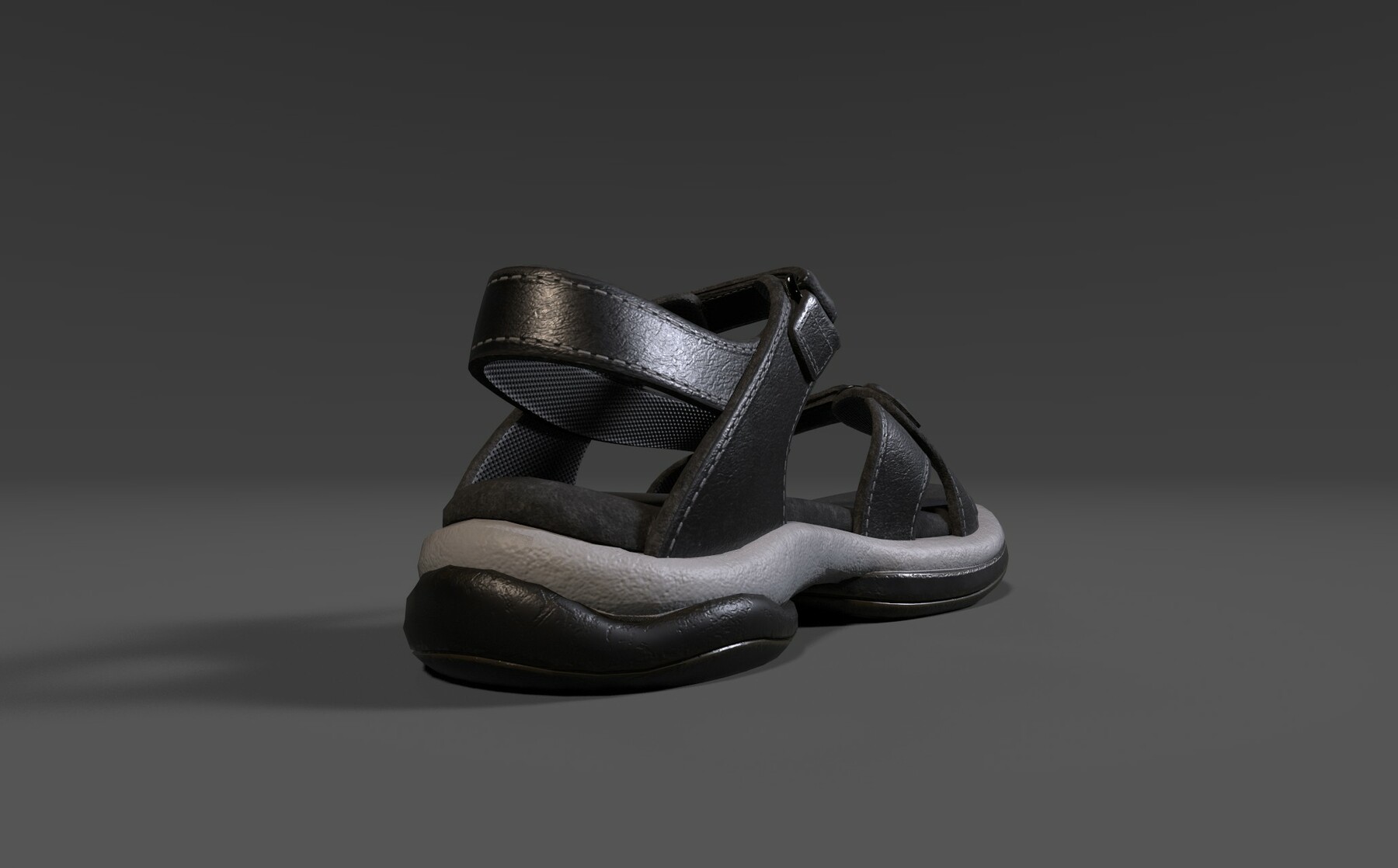 knit detail sports sandals