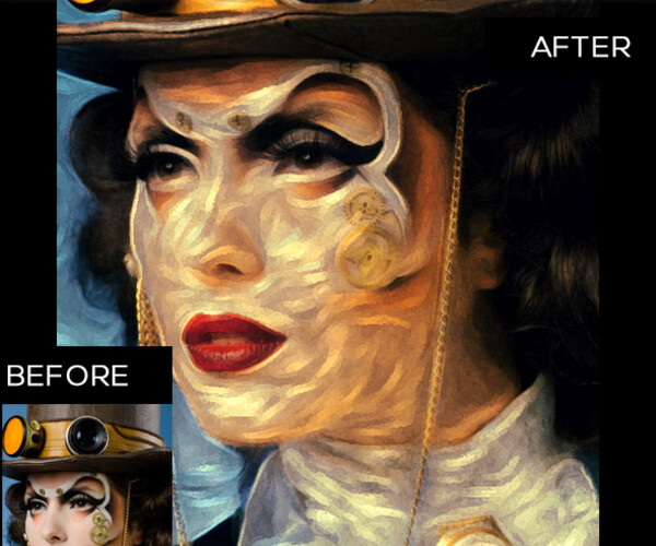 ArtStation Impressionist Paint Effect Resources