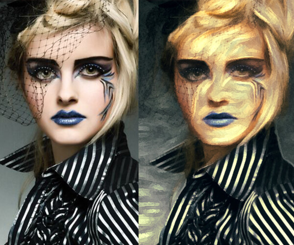 ArtStation Impressionist Paint Effect Resources