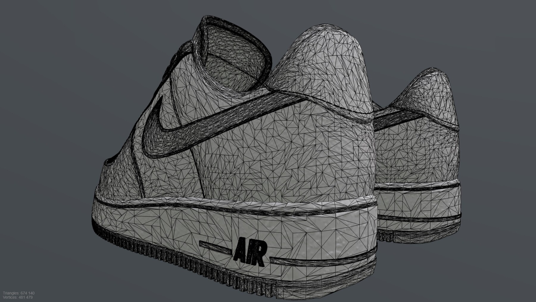 ArtStation - NIKE AIR UPTEMPO x SUPREME SHOES low-poly PBR