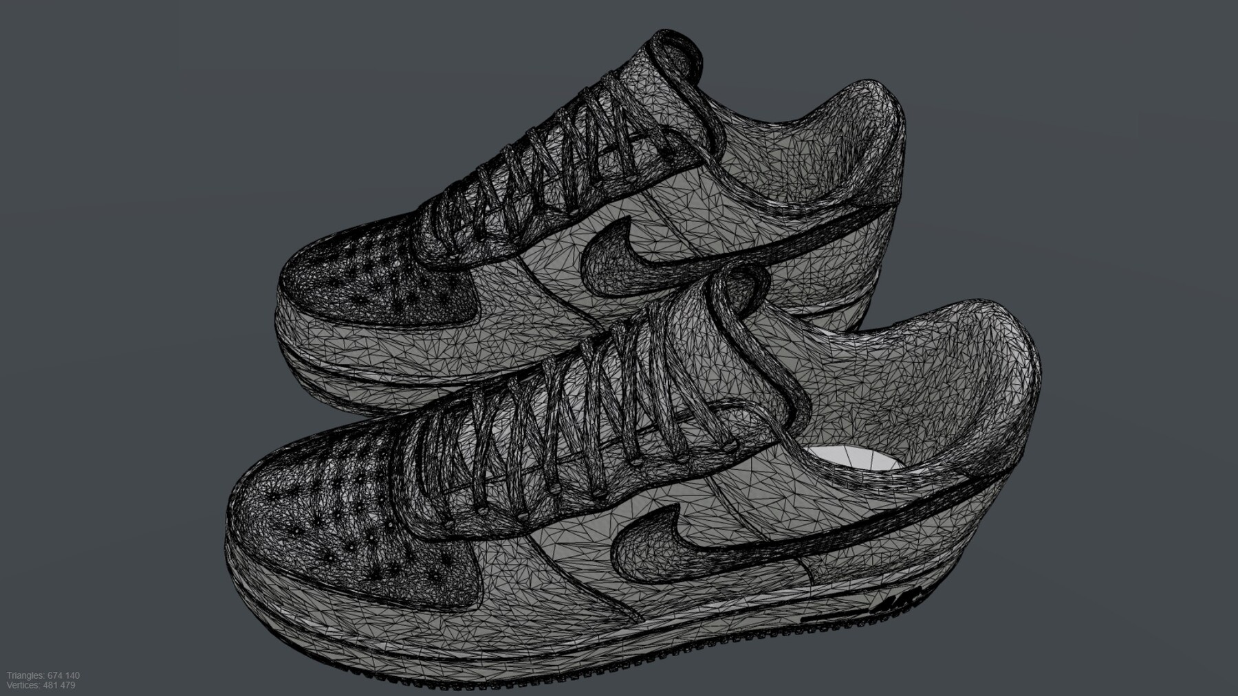 ArtStation - NIKE AIR FORCE 1 SHOES low-poly PBR