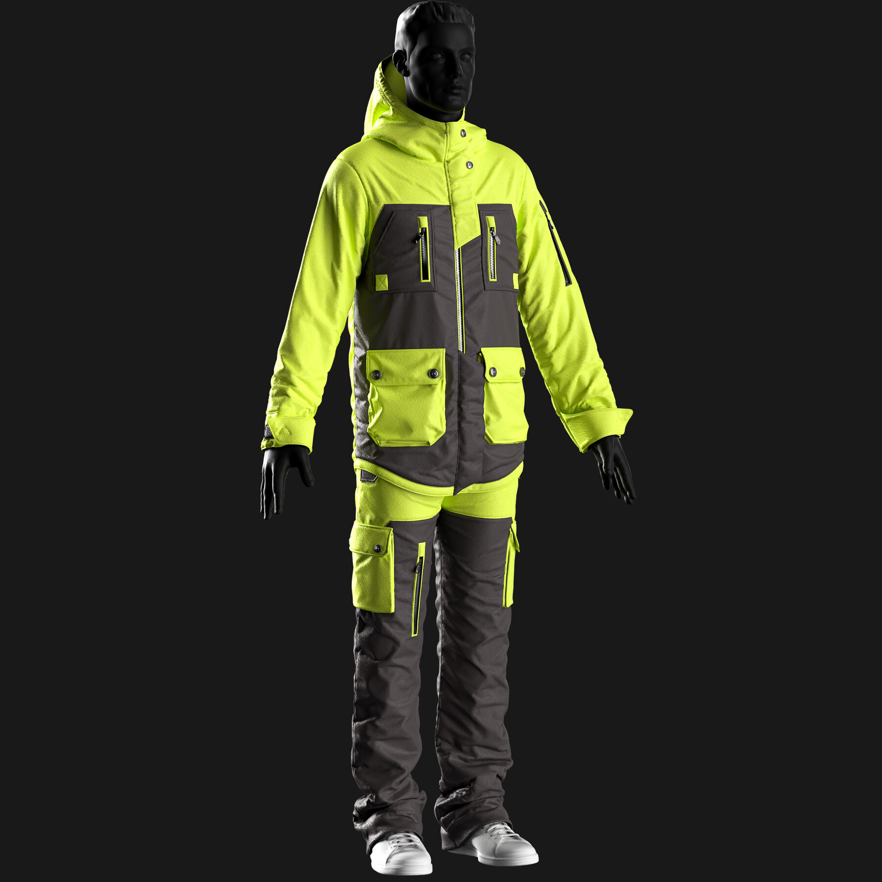 ArtStation - Jackets and Pants Snowboarding + Clo3D + OBJ Vol.03 ...