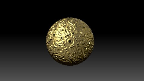 3D relief ball design file STL download, STL three-dimensional relief ball