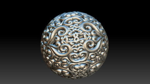 Hollow ball 3D map STL format download 3D hollow bead hollow ball