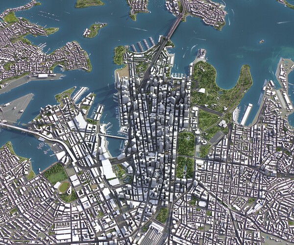 ArtStation - Sydney - 3D city model | Resources