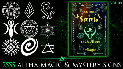 2555 Alpha Magic, Mystery & Sacred Signs and Elements (MEGA Pack) - Vol 8