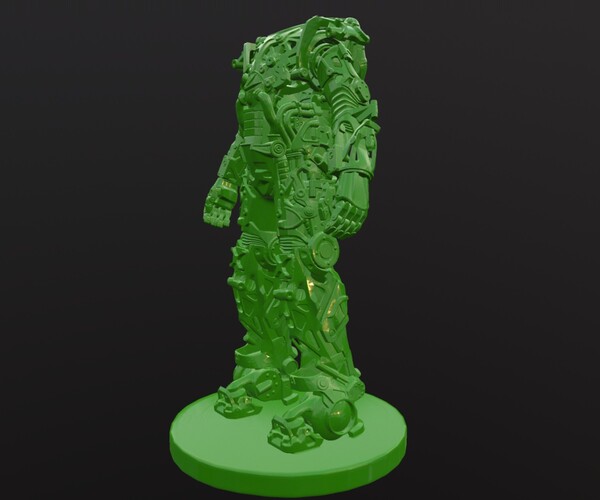 ArtStation - FALLOUT POWER ARMOR high-poly sculpture PRINT-READY ...