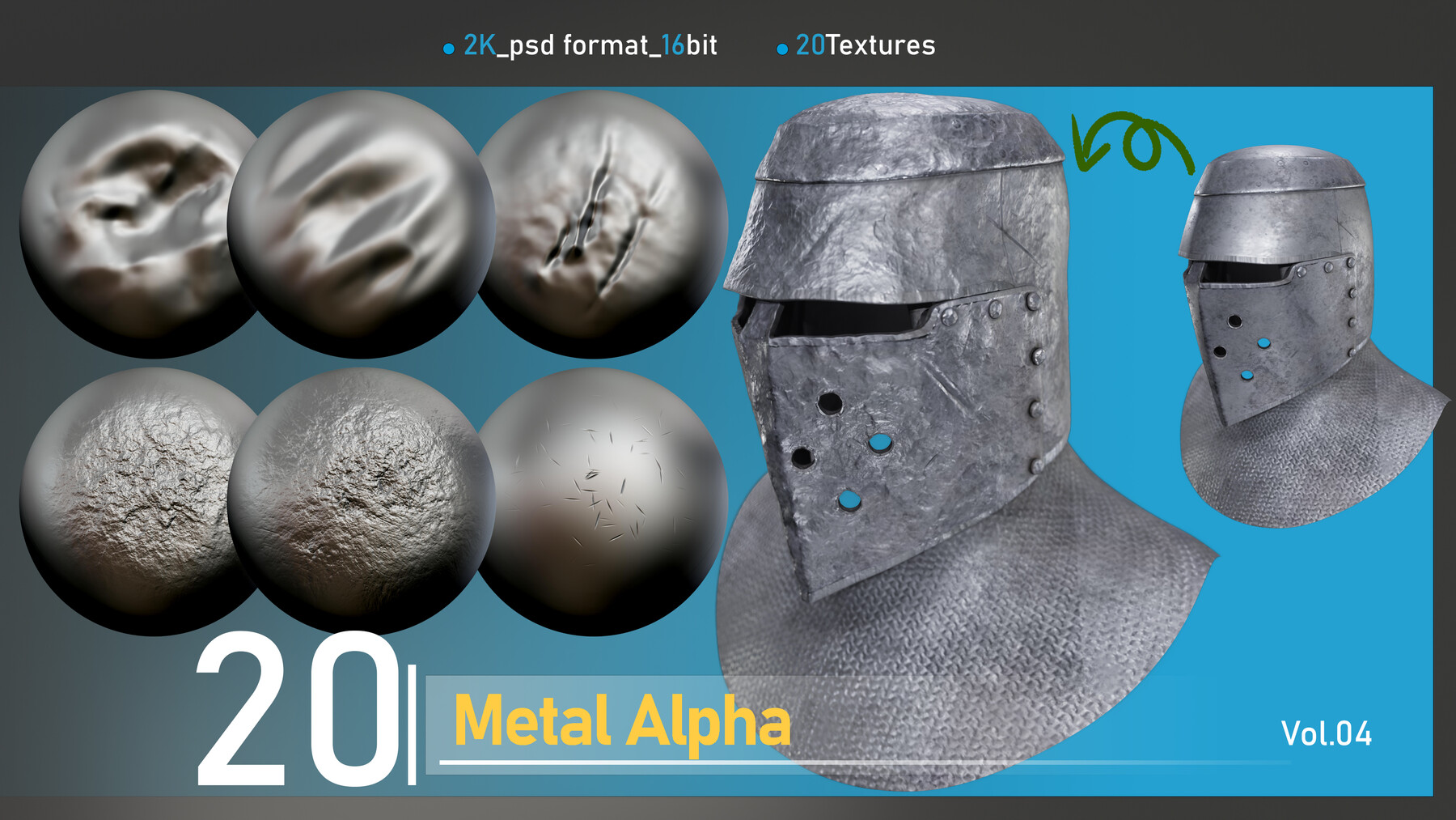 hand hammered metal alpha for zbrush