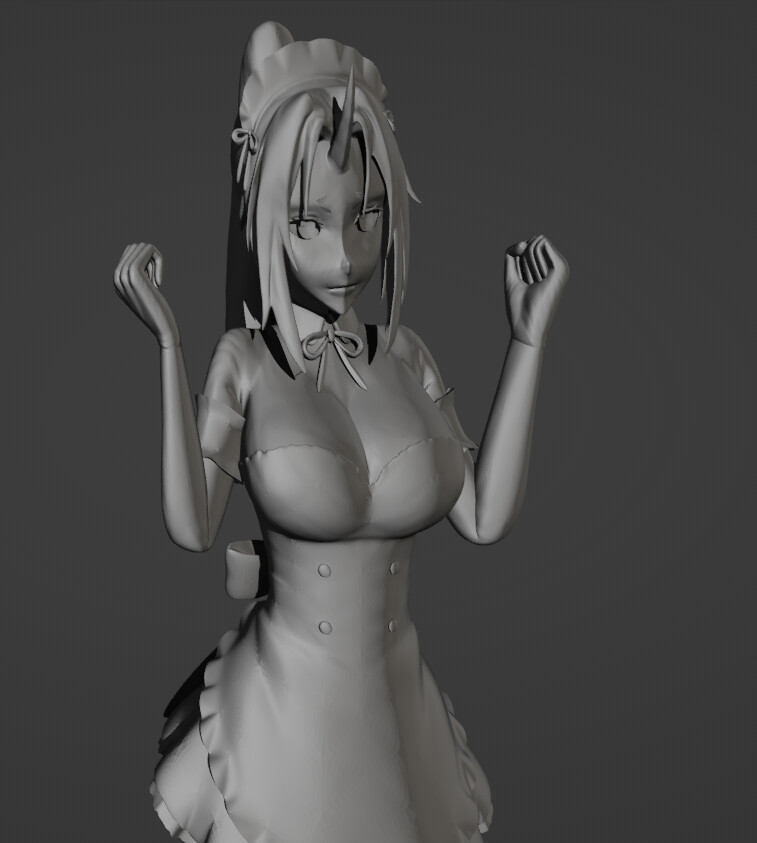 3D file Christmas Shion + sexy version ( Tensei Shitara Slime Datta Ken Wiki)  🎄・3D printing template to download・Cults