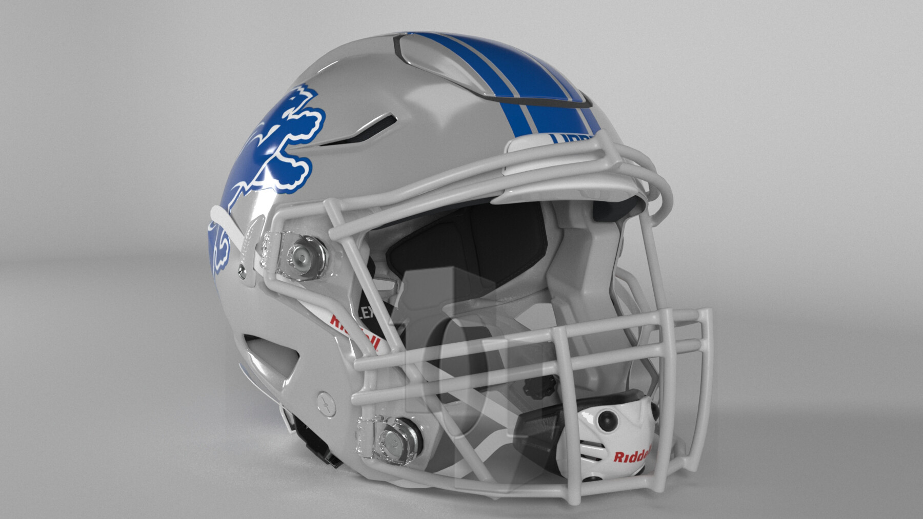 NFL Helmets AFC East Collection PBR 3D Model