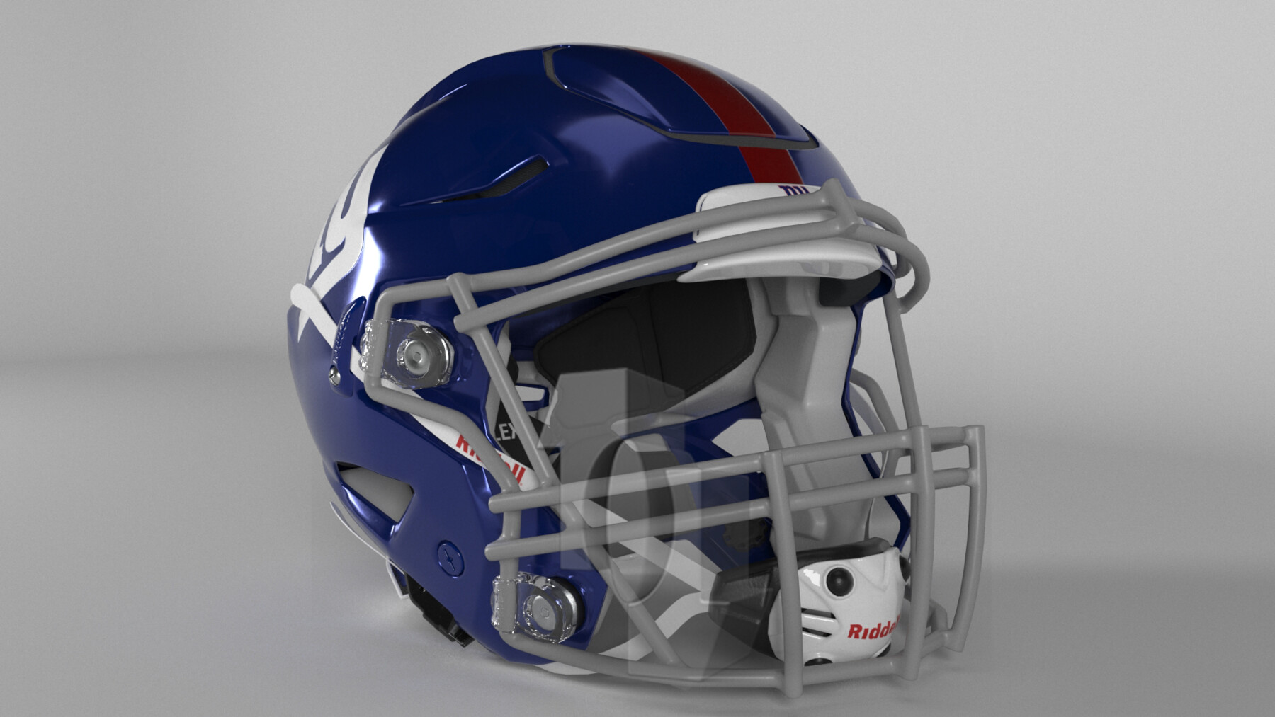 Riddell speed helmet buffalo bills - Sports - 3D model