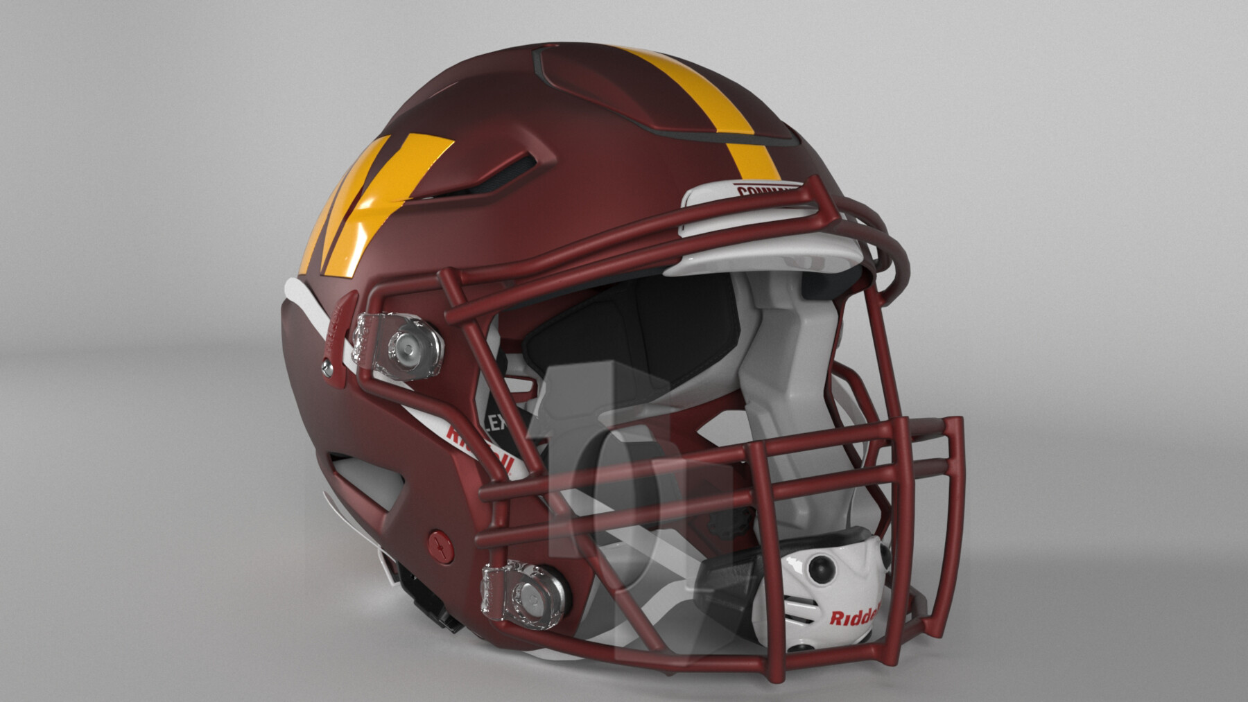 Washington Redskins American Football Helmet 3D model