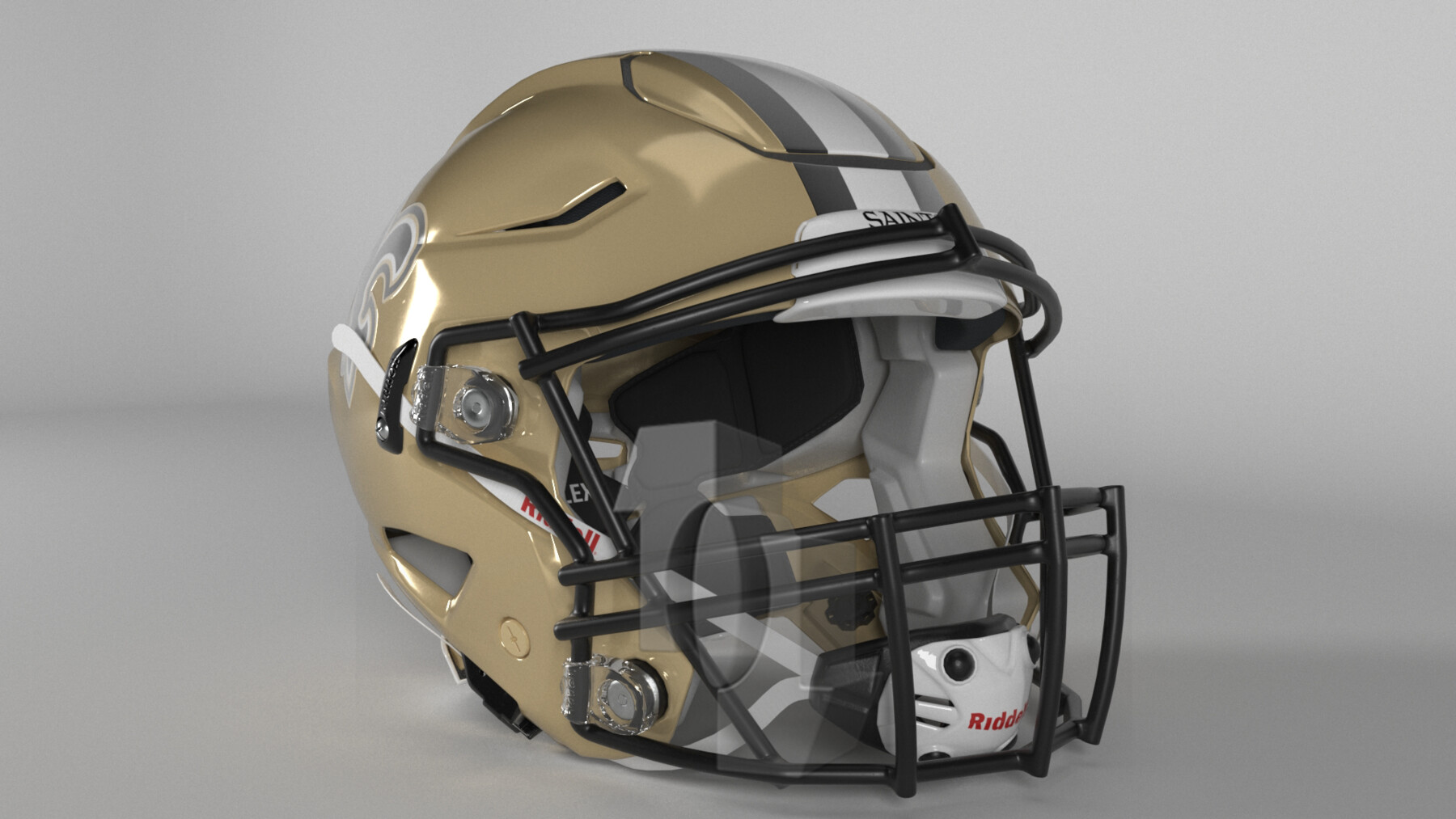 NFL Helmets AFC East Collection PBR 3D Model