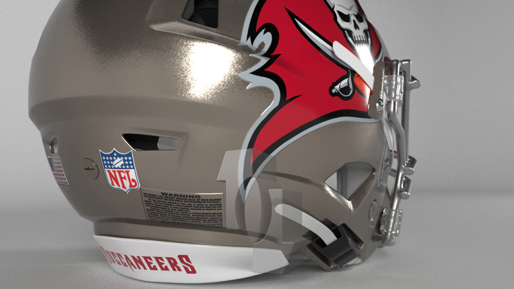 NFL Helmets AFC East Collection PBR 3D Model