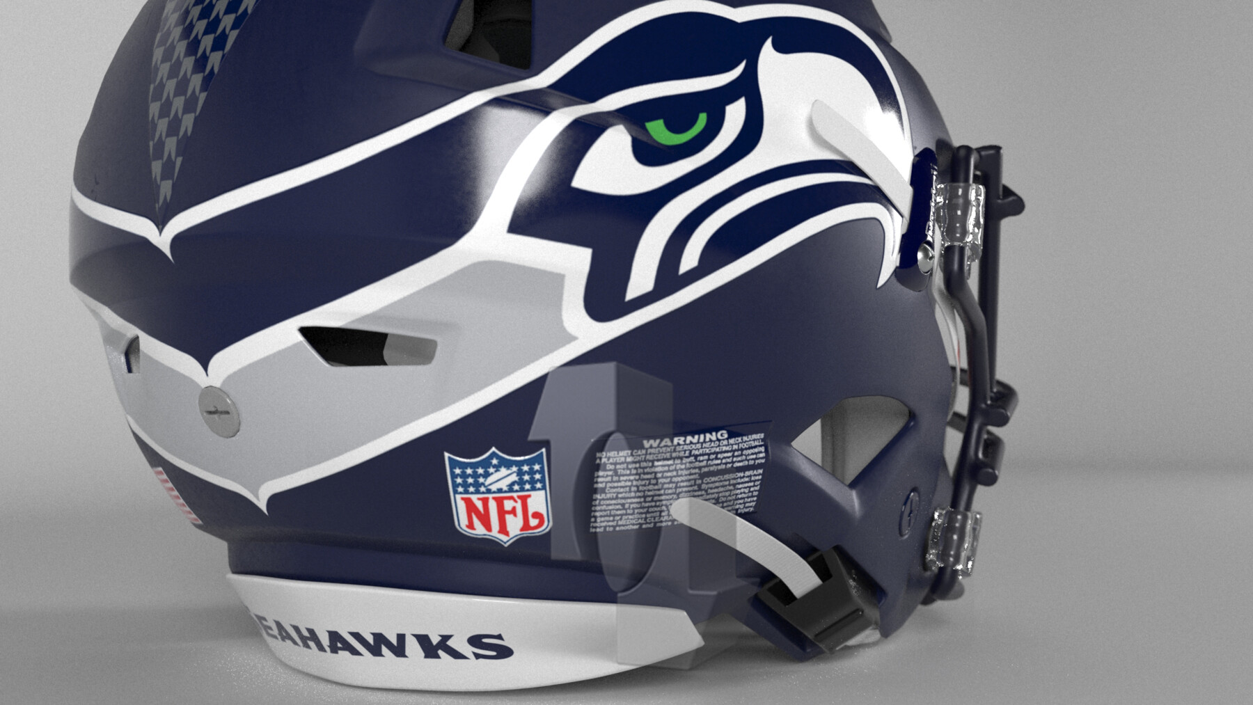 PHILADELPHIA EAGLES Helmet Football NFC East PBR 3D model