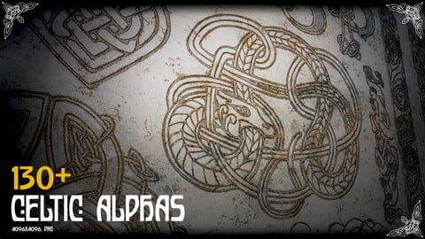 130+ Celtic Alphas (designs, ornaments) PNG