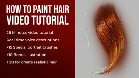 How to Paint Hair in Photoshop Video Tutorial