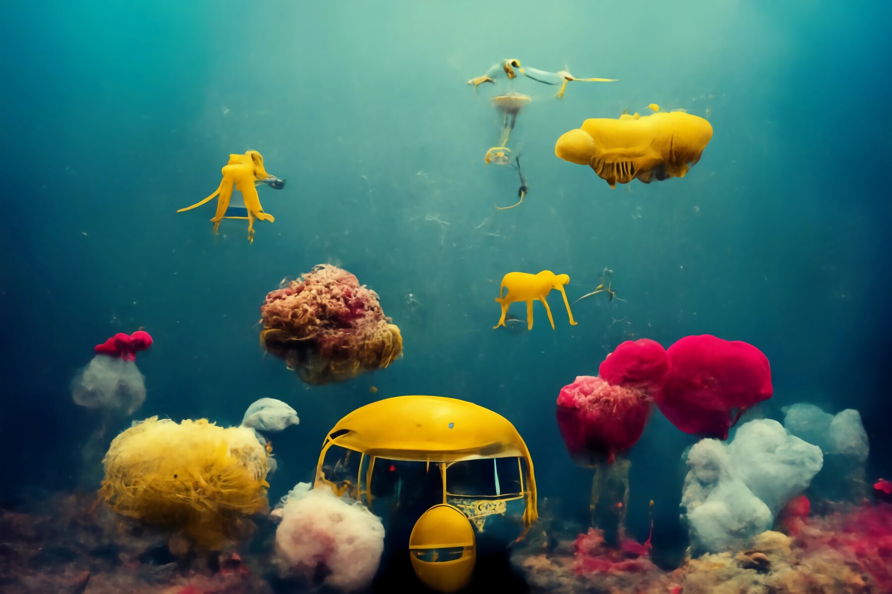 ArtStation   Underwater Clouds In Many Colours Surreal | Artworks