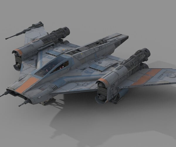 ArtStation - Tri-Wing Pegasus Starfighter | Resources