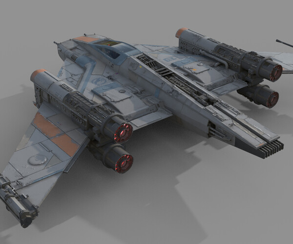 ArtStation - Tri-Wing Pegasus Starfighter | Resources