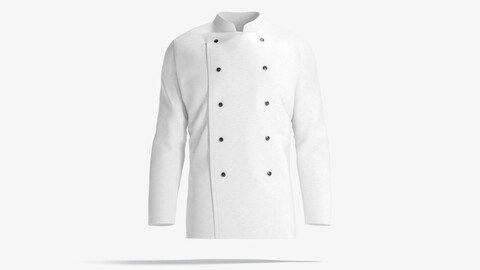 White Chef Jacket - cook chief coat