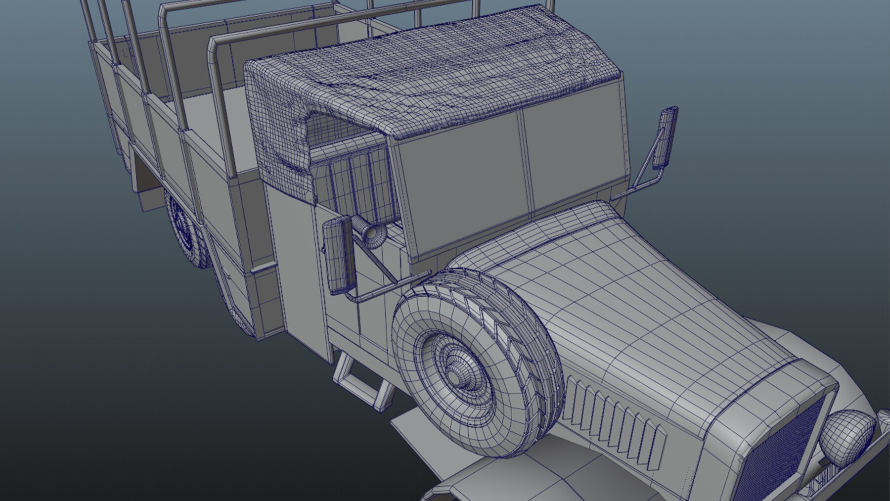 ArtStation - German ww2 truck - Einheitsdiesel | Game Assets