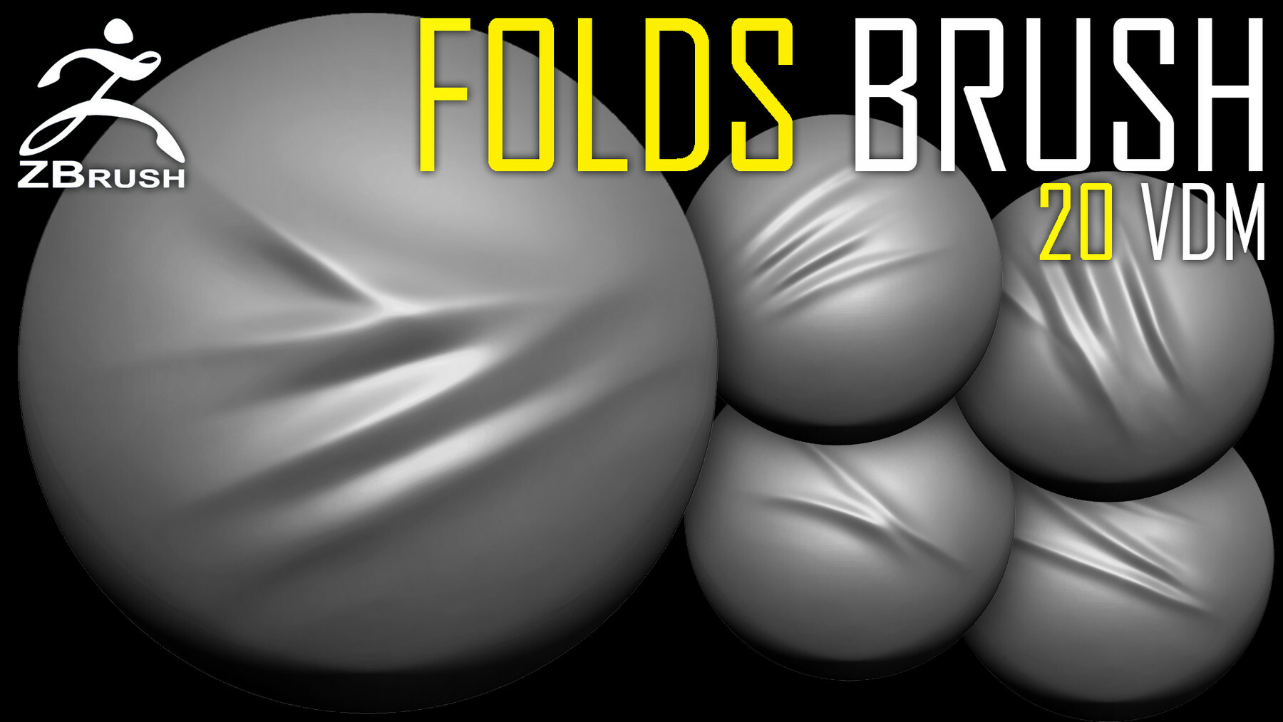 20 Folds VDM Brush for ZBrush Vol.2 preview