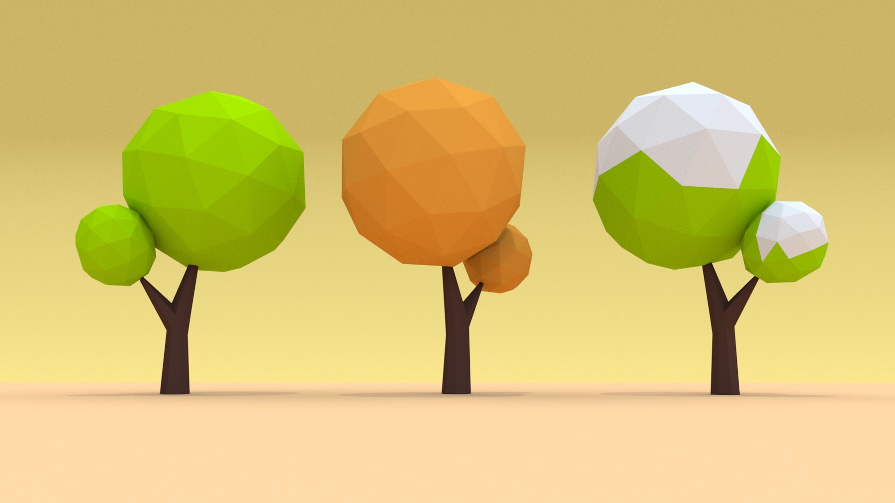 ArtStation - Trees pack 01 | Game Assets