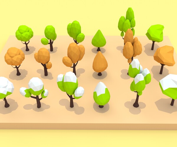 ArtStation - Trees Pack 03 | Game Assets