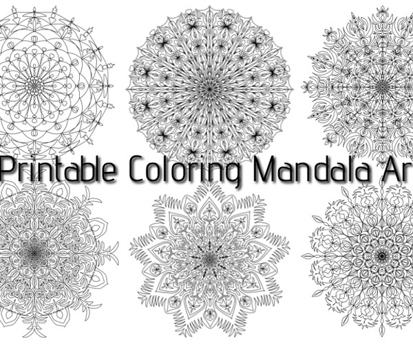 ArtStation - Printable Coloring Mandala Art | Artworks