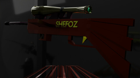 Sniper ( SHEFOZ1) LowPOLY FREE....