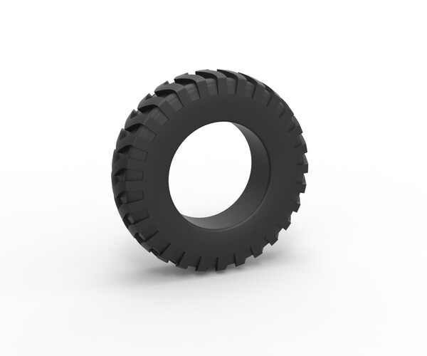 ArtStation 3D printable Diecast Tractor tire 7 Scale 125 Resources