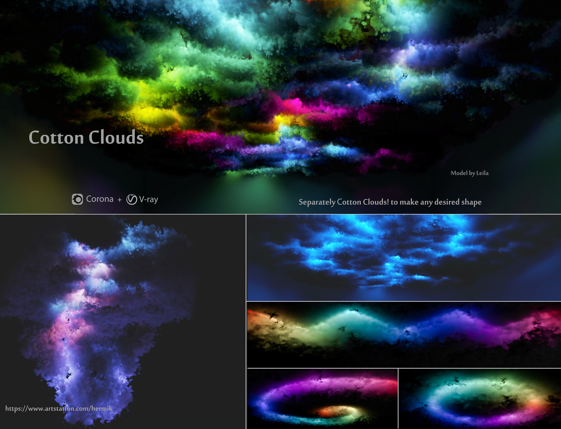 ArtStation - Cotton Clouds Ceiling