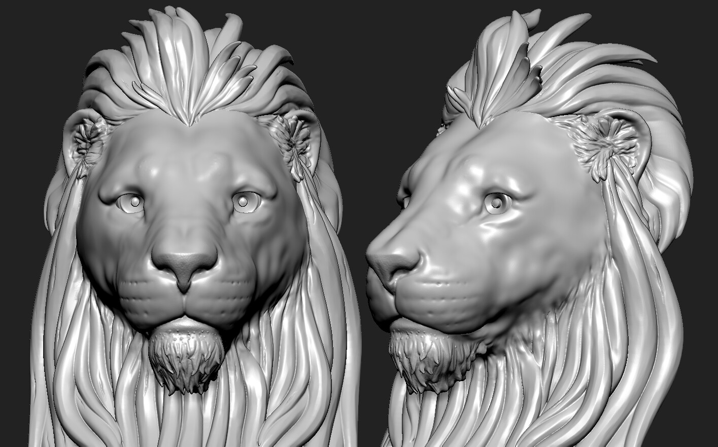 ArtStation - Lion Head | Resources