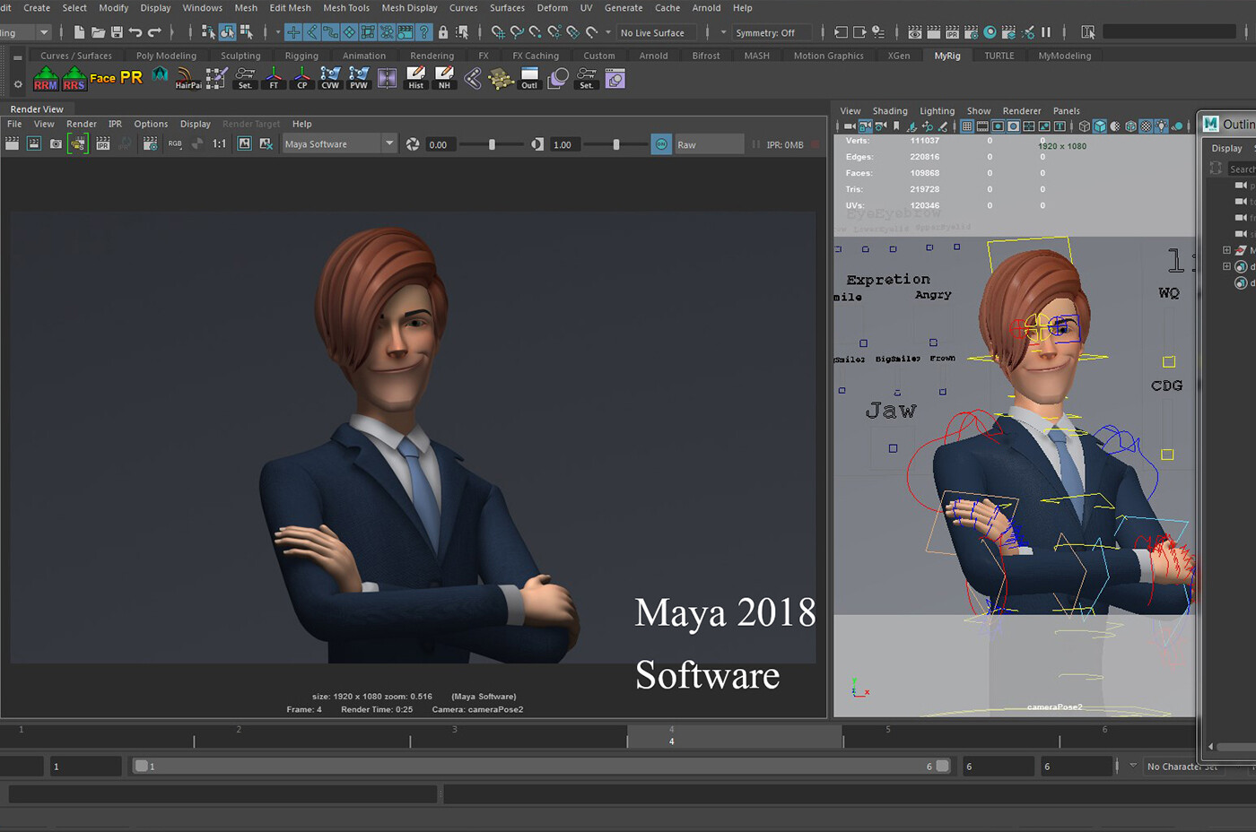ArtStation - Mickey Cartoon Boy Rig | Game Assets