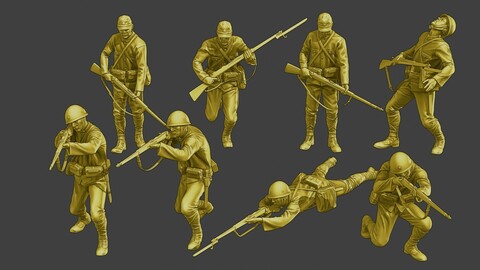 Japanese soldiers ww2 J2 Pack2