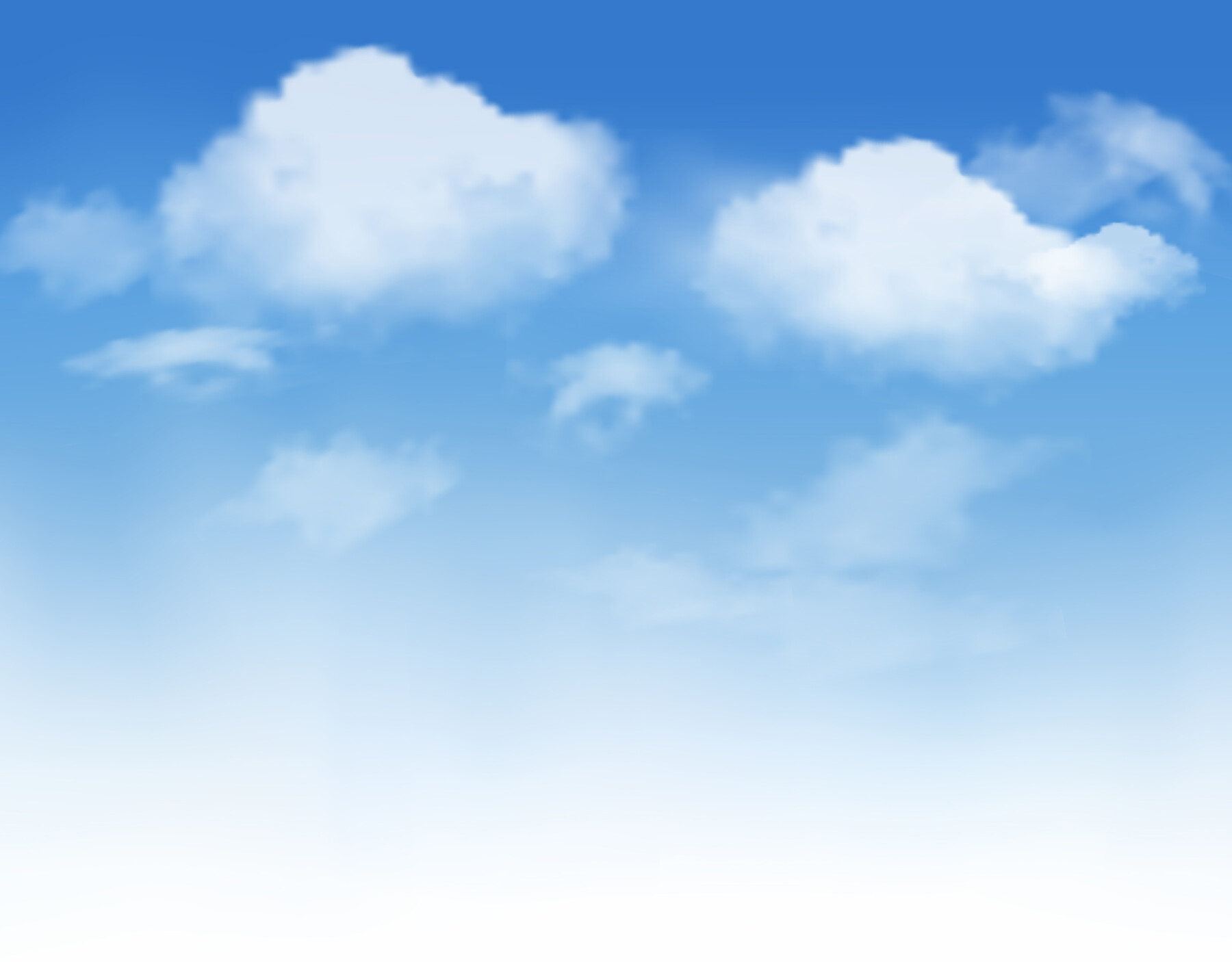 ArtStation - Realistic white clouds of various shape. Vector ...