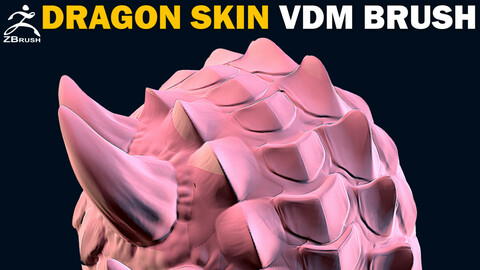 20 Dragon (Reptile) Skin VDM Brush for ZBrush