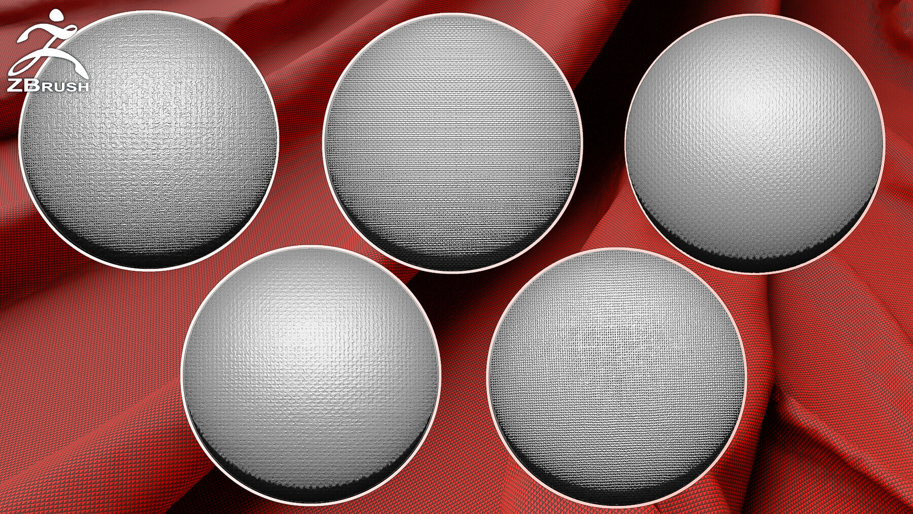 Fabric Mega Pack (120 Alphas, 100 VDM Folds, 66 Seams curve, 30 IMM Stitches Brushes) preview 3