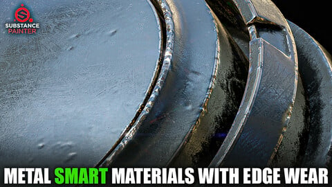 Metal Smart Materials with Edge Wear (Substance Painter)